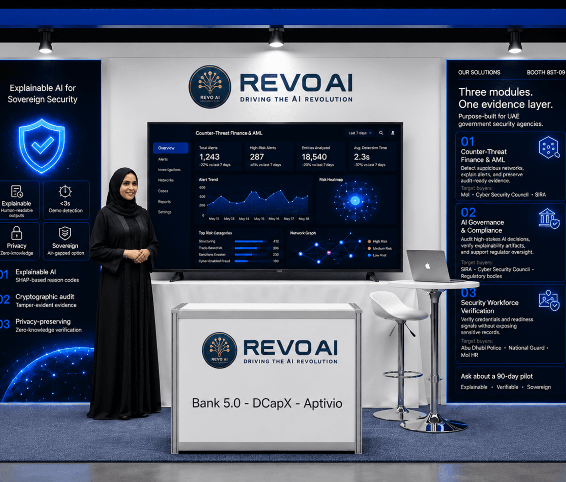 RevoAI ISNR 2026 exhibition stand