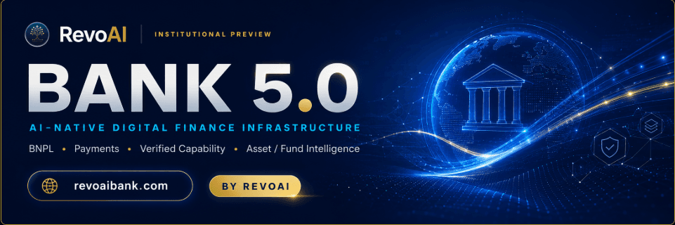 RevoAI Bank 5.0 institutional preview banner
